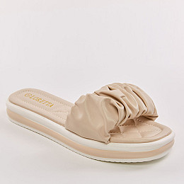 Шлепанцы женские 338070 р.40 (25,5) Fashion Бежевый