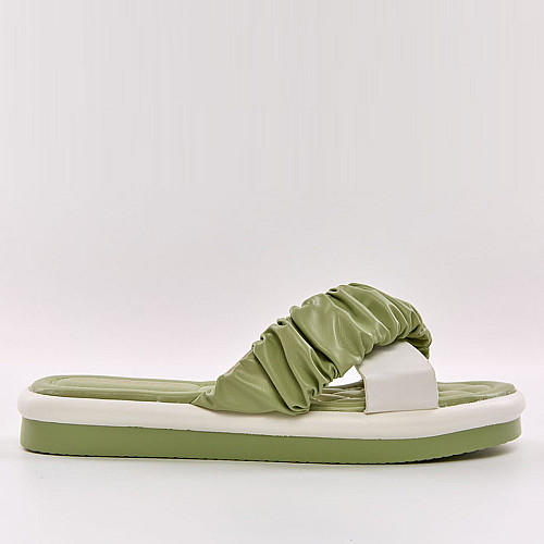 Шлепанцы женские 338091 р.39 (25) Fashion Зеленый