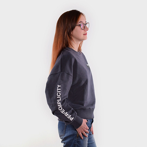 Свитшот PERFECTS фуме 199102 р.L Fashion Графитовый