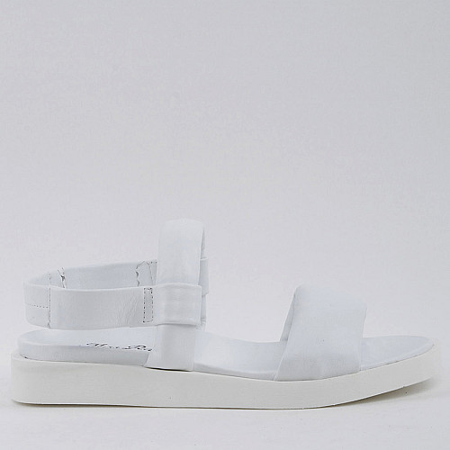 Босоножки женские кожаные 338602 р.40 (25) Fashion Белый