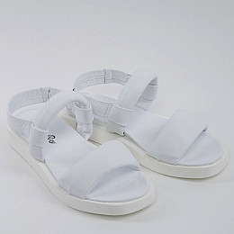 Босоніжки жіночі шкіряні 338602 р.40 (25) Fashion Білий