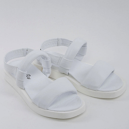 Босоножки женские кожаные 338602 р.40 (25) Fashion Белый