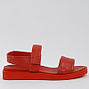 Босоножки женские кожаные 338603 р.39 (24,5) Fashion Красный
