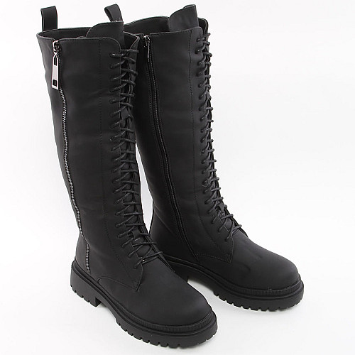 Полусапоги женские зимние 338720 р.37 (23,5) Fashion Черный