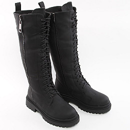Півчоботи жіночі зимові 338720 р.38 (24) Fashion Чорний