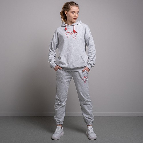 Костюм спортивний жіночий 200139 р.L/XL Fashion Сірий