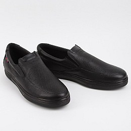 Мокасини чоловічі шкіряні 339453 р.45 (30) Fashion Чорний