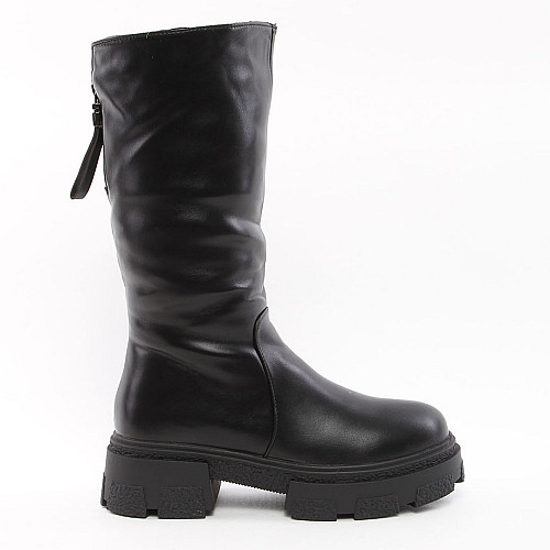 Полусапоги женские зимние 338718 р.36 (23) Fashion Черный