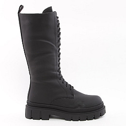 Полусапоги женские зимние 338724 р.36 (23) Fashion Черный