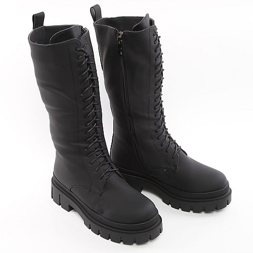 Полусапоги женские зимние 338724 р.39 (24,5) Fashion Черный