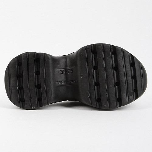 Кроксы женские 339725 р.36-37 (23,5) Fashion Черный