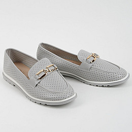 Мокасини жіночі 339636 р.36 (23) Fashion Сірий