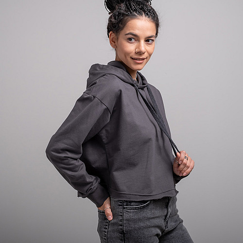 Худи женское 102579 р.M Fashion Серый