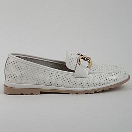 Мокасини жіночі 339635 р.36 (23) Fashion Білий