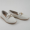 Мокасины женские 339635 р.36 (23) Fashion Белый