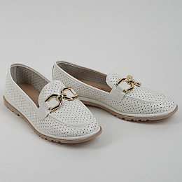 Мокасини жіночі 339635 р.36 (23) Fashion Білий