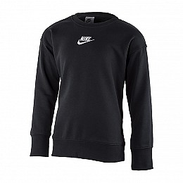 Дитячий светр Nike G NSW CLUB FLC BF CREW LBR Чорний 122-128 (7dDD7473-010 122-128)