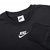 Детская Кофта Nike G NSW CLUB FLC BF CREW LBR Черный 146-156 (7dDD7473-010 146-156)