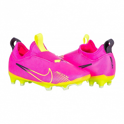 Детские Бутсы Nike JR ZOOM VAPOR 15 ACADEMY FG/MG Розовый 28 (7dDJ5617-605 28)