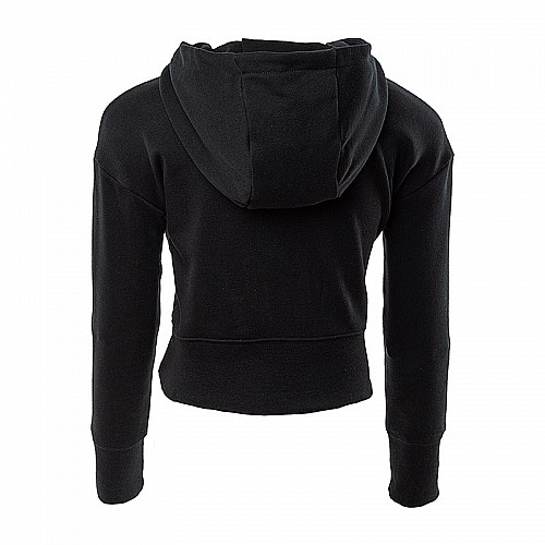 Детское Худи Nike G NSW CLUB FT CROP HOODIE HBR Черный 146-156 (7dDC7210-010 146-156)