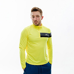 Чоловічий Реглан New Balance Accelerate Half Zip Жовтий XL (7dMT23227CSN XL)