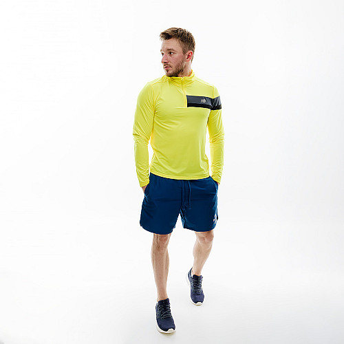Мужской Реглан New Balance Accelerate Half Zip Желтый XL (7dMT23227CSN XL)