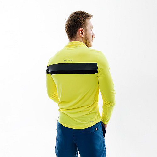 Мужской Реглан New Balance Accelerate Half Zip Желтый XL (7dMT23227CSN XL)