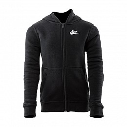 Дитяча толстовка Nike B NSW HOODIE FZ CLUB Чорний 128-137 (7dBV3699-010 128-137)