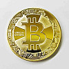 Монета сувенирная Eurs Bitcoin Золотой цвет (BTC-G-2)