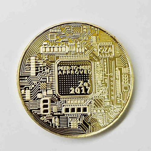Монета сувенирная Eurs Bitcoin Золотой цвет (BTC-G-2)