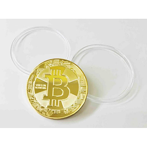 Монета сувенирная Eurs Bitcoin Золотой цвет (BTC-G-2)