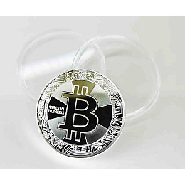 Сувенірна монета Eurs Bitcoin Срібний колір (BTC-S-2)
