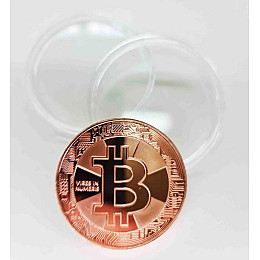 Сувенірна монета Eurs Bitcoin Мідний колір (BTC-M-2)