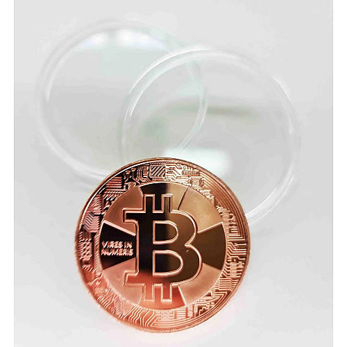 Монета сувенирная Eurs Bitcoin Медный цвет (BTC-M-2)