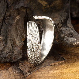 Кольцо Win Крылья Регулируемый Размер 18.5-20 Стальной (27067)