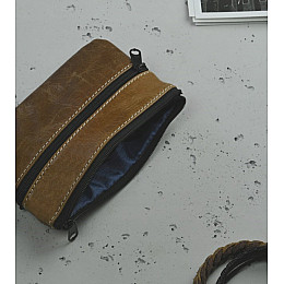 Ключница чехол из натуральной кожи Lorenti Коричневый (KL01GG)