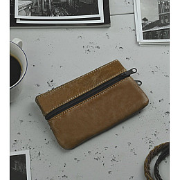 Ключница чехол из натуральной кожи Lorenti Коричневый (KL01GG)