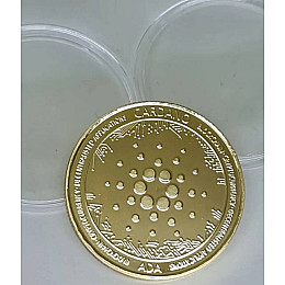 Сувенірна монета Eurs Cardano ADA Золотий колір (ADA-G)
