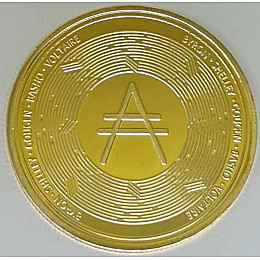 Сувенірна монета Eurs Cardano ADA Золотий колір (ADA-G-2)