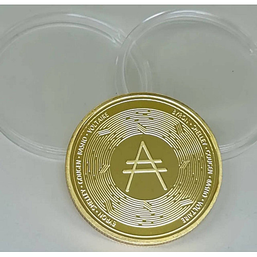 Монета сувенирная Eurs Cardano ADA Золотой цвет (ADA-G-2)