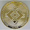 Монета сувенирная Eurs Binance Coin BNB Золотой цвет (BNB-G)