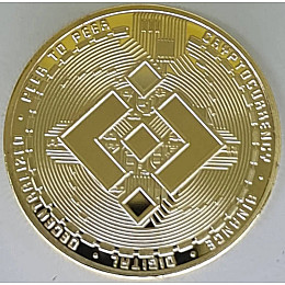 Сувенірна монета Eurs Binance Coin BNB Золотий колір (BNB-G)