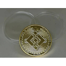 Сувенірна монета Eurs Binance Coin BNB Золотий колір (BNB-G)