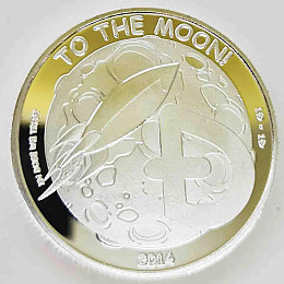 Сувенірна монета Eurs Dogecoin DOGE Срібний колір (DOGE-S-2)