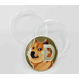 Сувенірна монета Eurs Dogecoin DOGE Срібний колір (DOGE-S-2)