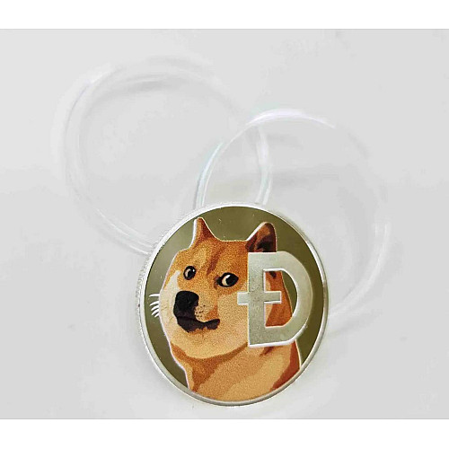 Монета сувенирная Eurs Dogecoin DOGE Серебряный цвет (DOGE-S-2)
