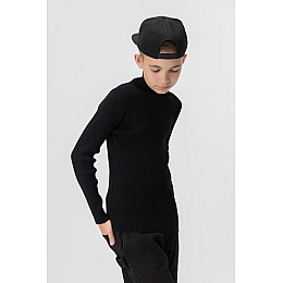 Свитер однотонный для мальчика Lizi Kids 3271 128 см Черный (2000990030993)