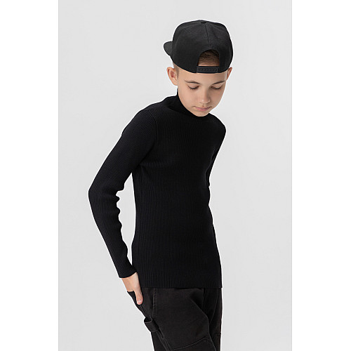 Свитер однотонный для мальчика Lizi Kids 3271 128 см Черный (2000990030993)