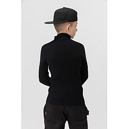 Свитер однотонный для мальчика Lizi Kids 3271 128 см Черный (2000990030993)