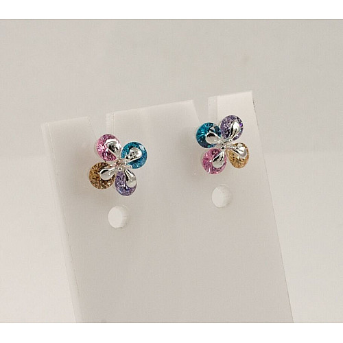 Пусети з каменями Maxi Silver 7933